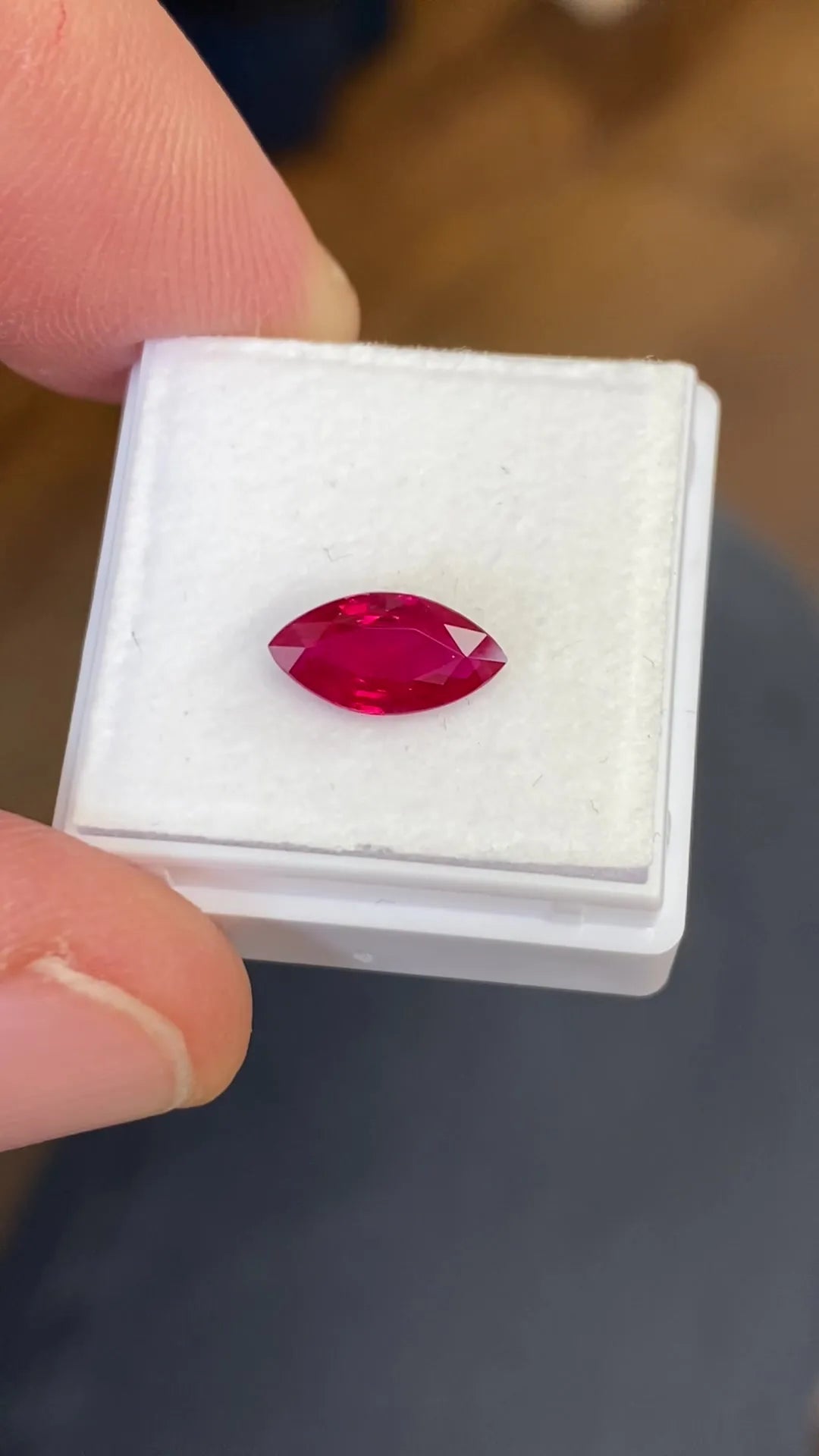 1.22ct Marquise Natural Ruby (Colour Red, Clarity Eye Clean, Cut Faceted)