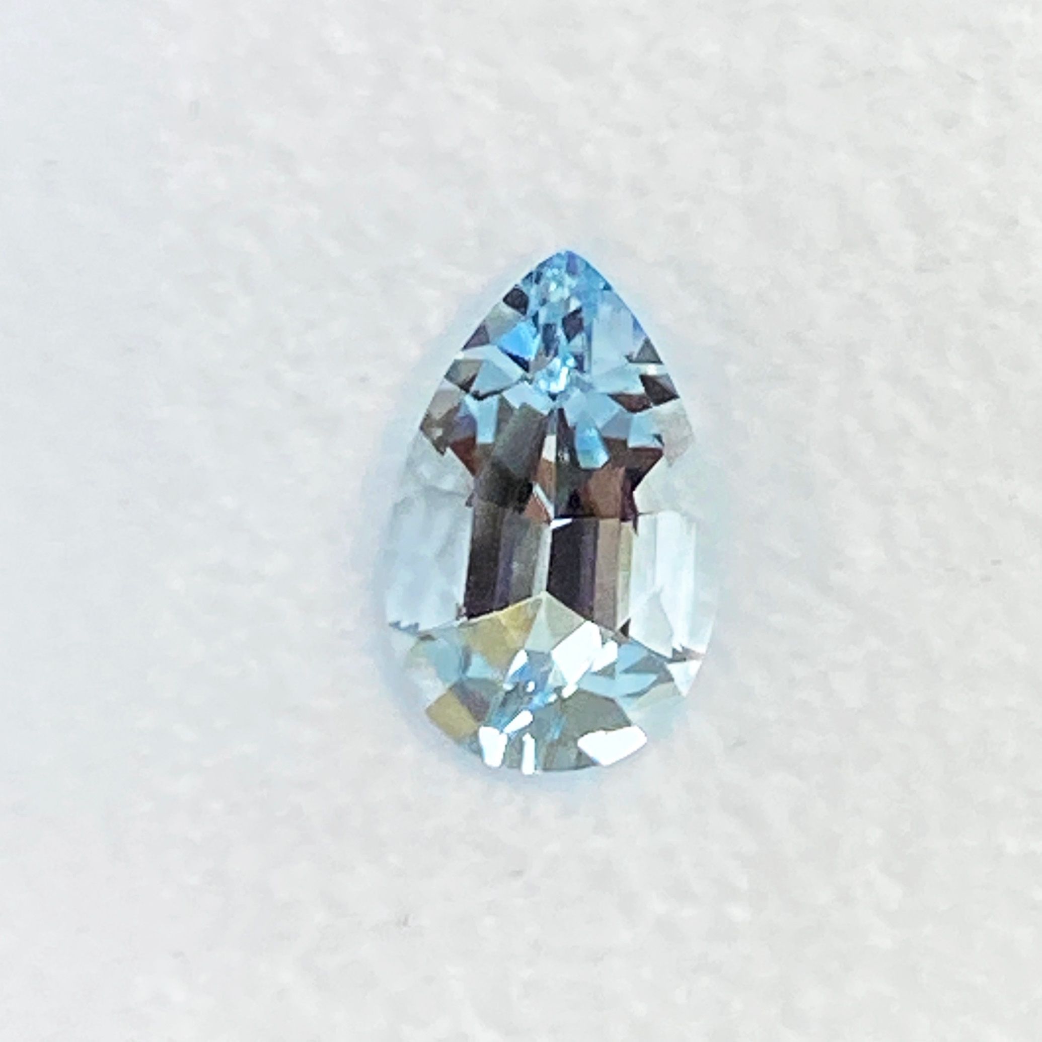 1.24ct Pear Natural Aquamarine (Colour Blue, Clarity Eye Clean, Cut Faceted)