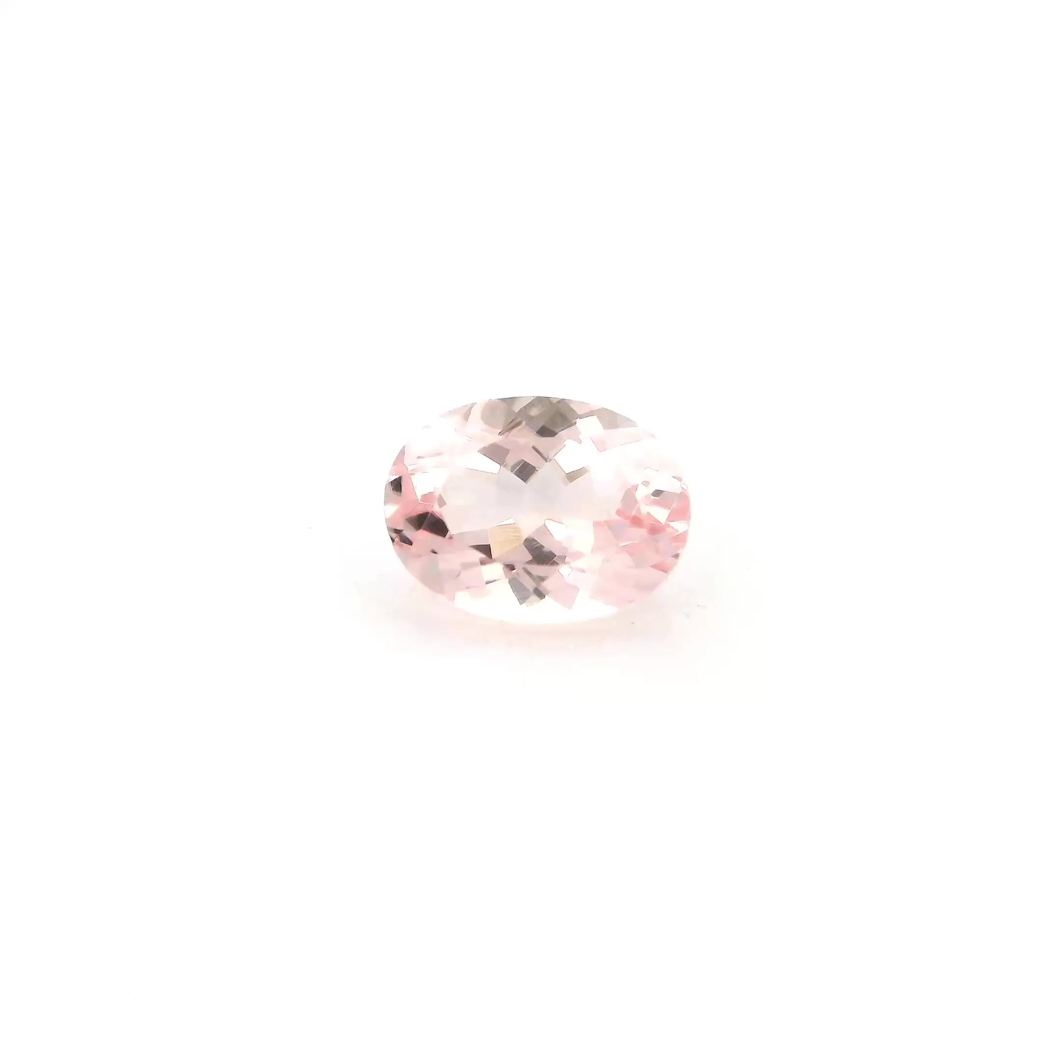 1.38ct Oval Natural Morganite (Colour Pink, Clarity Eye Clean, Cut Faceted)