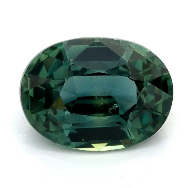1.55ct Oval Natural Sapphire (Colour Teal, Clarity Slightly Included, Cut Faceted)