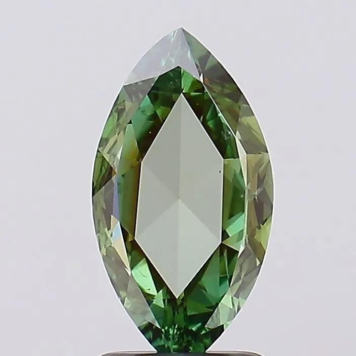 1.56ct Marquise Lab Grown Diamond (Colour Fancy Vivid Green, Clarity VS2, Uncertified)