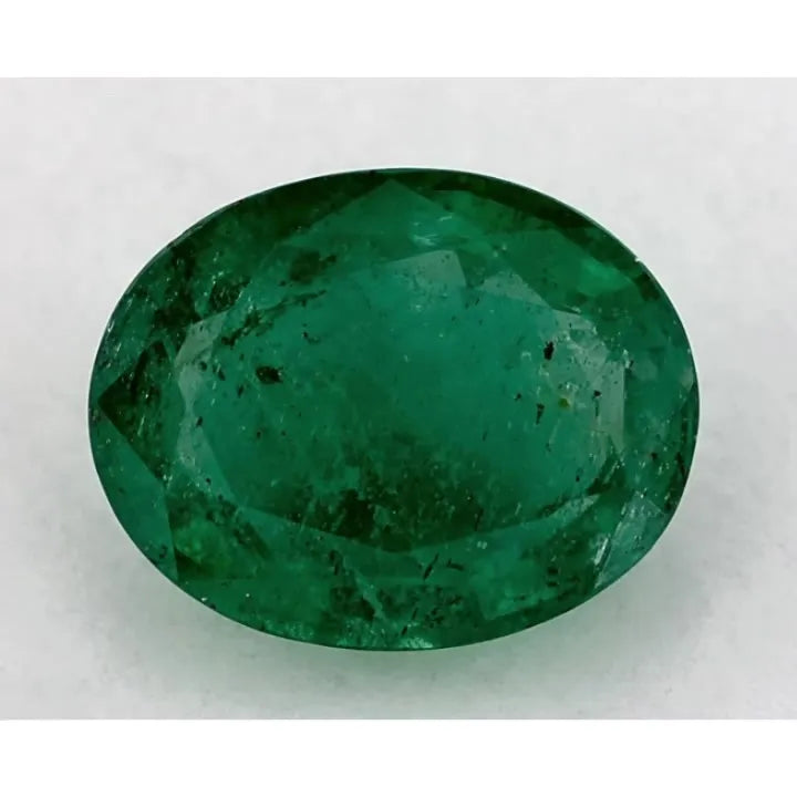 1.84ct Oval Natural Emerald (Colour Green, Clarity Slightly Included, Cut Faceted)