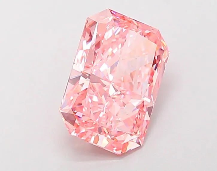 1.96ct Radiant Lab Grown Diamond (Colour Fancy Vivid Pink, Clarity VS1, IGI Certified) - Lisa Robin