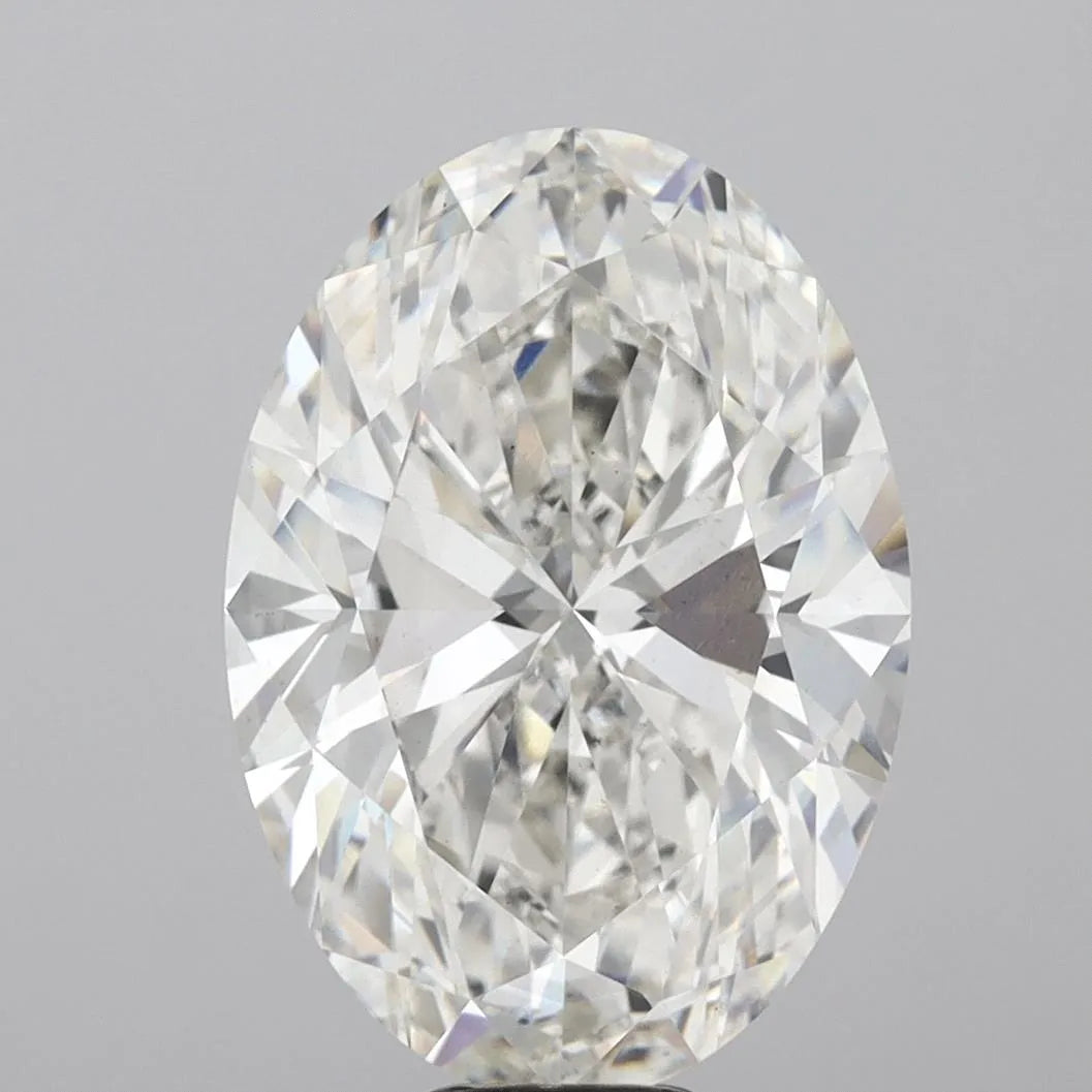 15.01ct Oval Lab Grown Diamond (Colour G, Clarity VS2, IGI Certified)