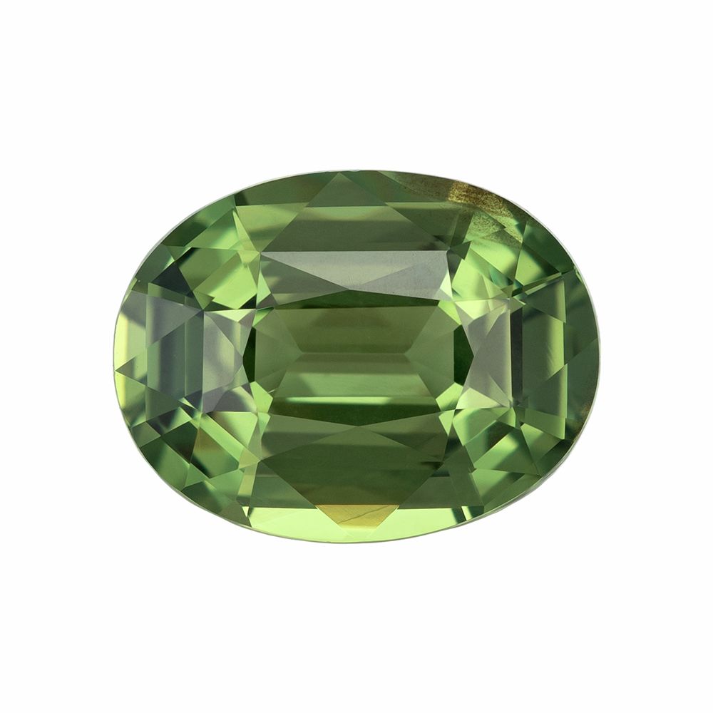 2.04ct Oval Natural Sapphire (Colour Green, Clarity Slightly Included, Cut Faceted)