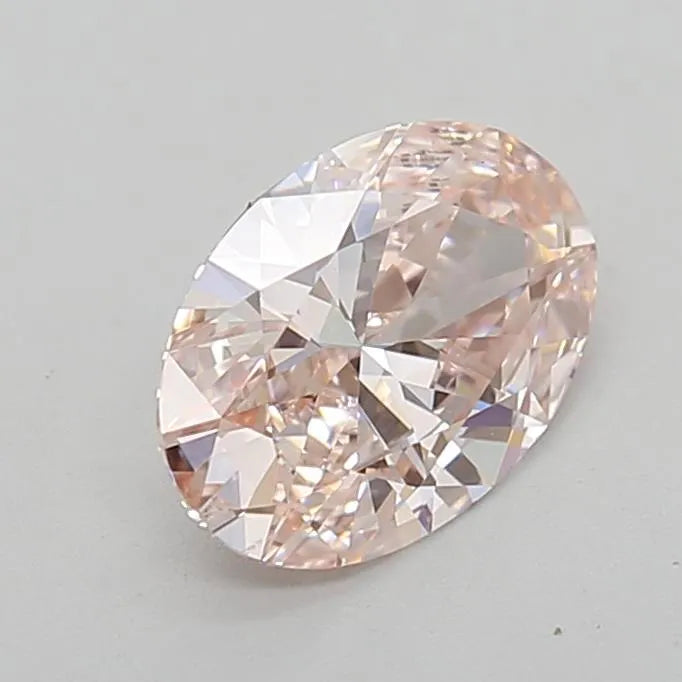 0.66ct Oval Lab Grown Diamond (Colour Fancy Pink, Clarity VS1, IGI Certified)