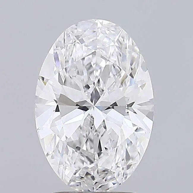 3.00ct Oval Lab Grown Diamond (Colour D, Clarity VVS2, IGI Certified)