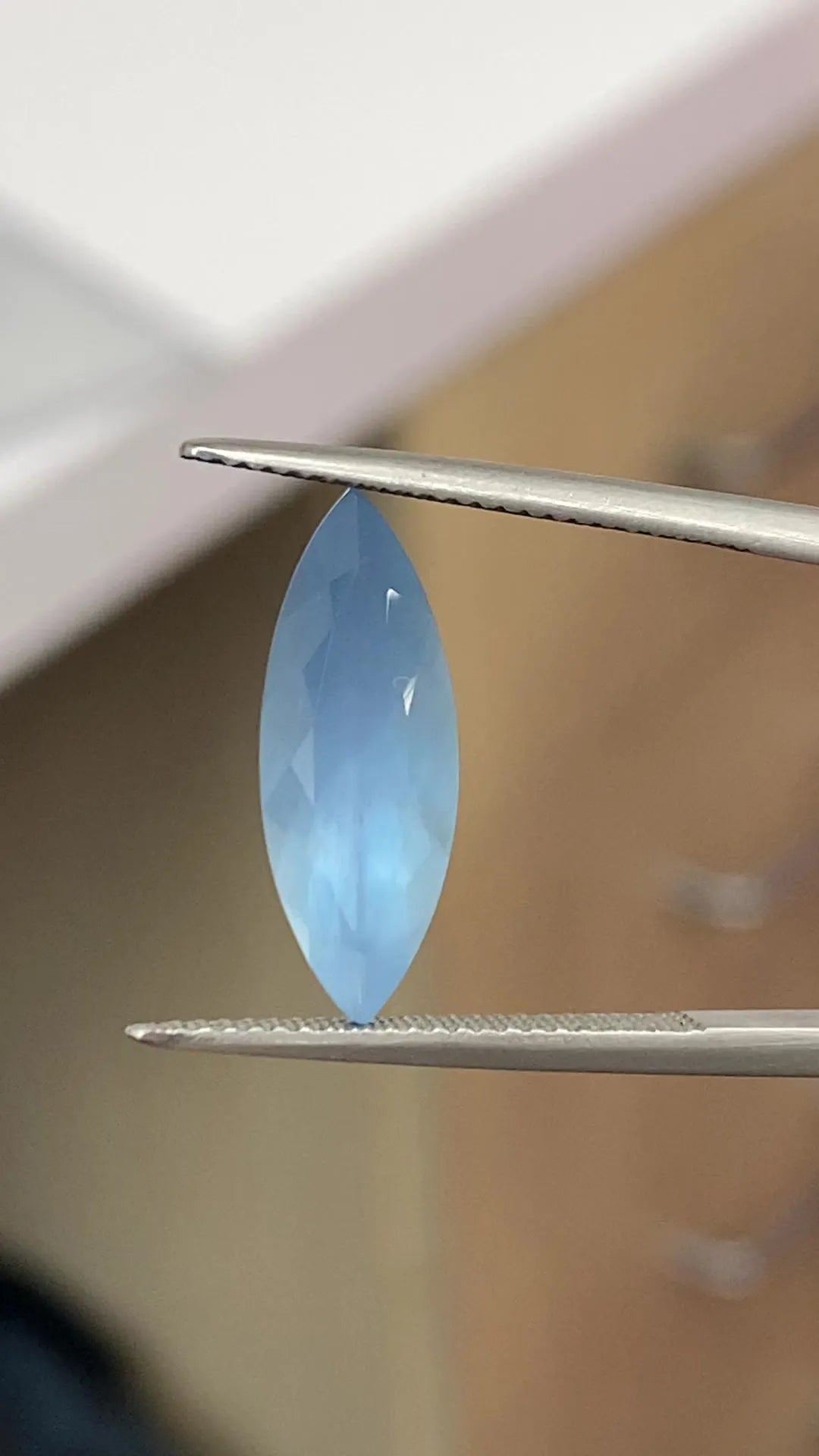 3.54ct Marquise Natural Aquamarine (Colour Blue, Clarity Eye Clean, Cut Faceted)