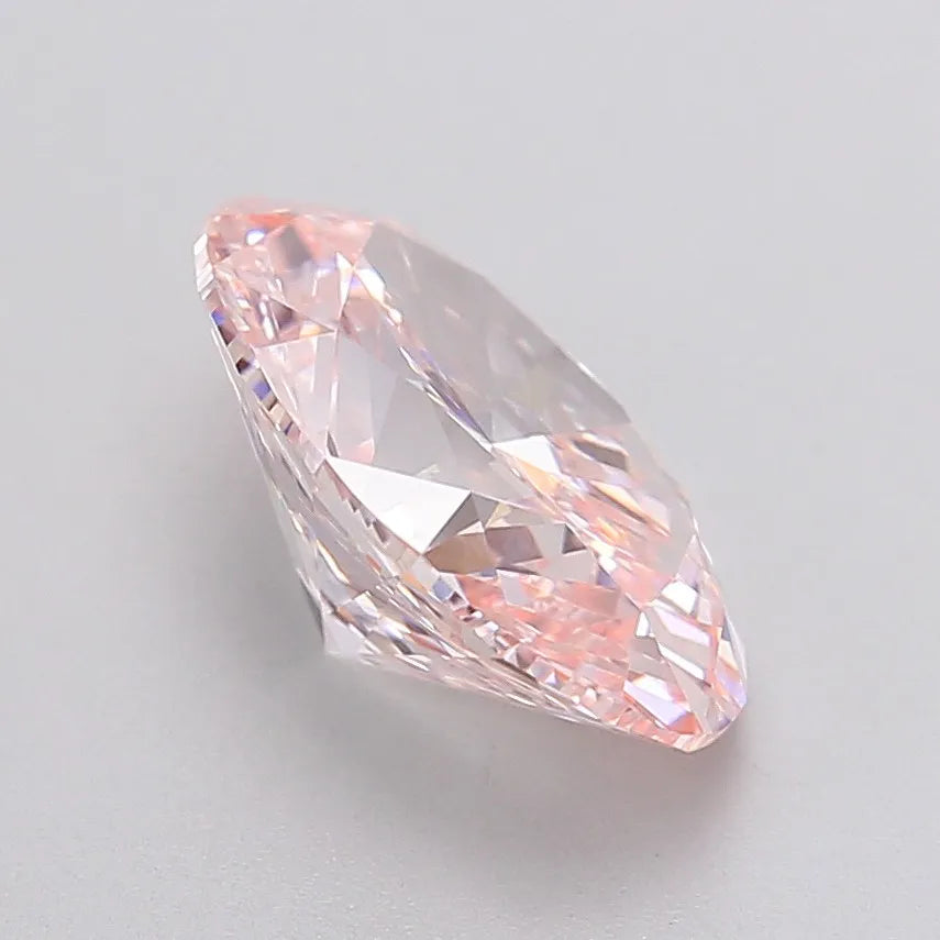 3.67ct Oval Lab Grown Diamond (Colour Fancy Vivid Pink, Clarity VS1, Uncertified)