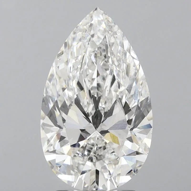 3.29ct Pear Lab Grown Diamond (Colour G, Clarity VS2, IGI) - Lisa Robin