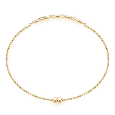 Twist Diamond Bolo Bracelet Adjustable Gold Diamond Bracelet | Lisa Robin