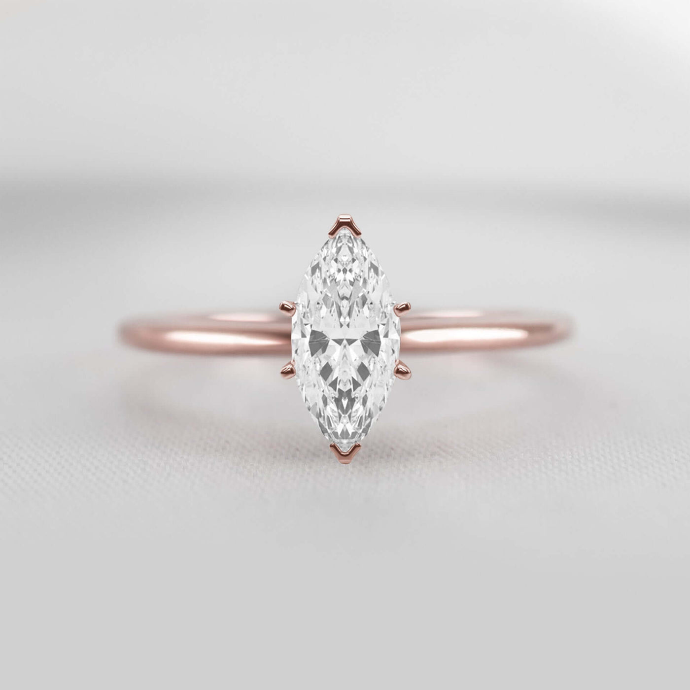 Shown in 1.0 Carat * The Allison Solitaire Engagement Ring | Lisa Robin#shape_marquise