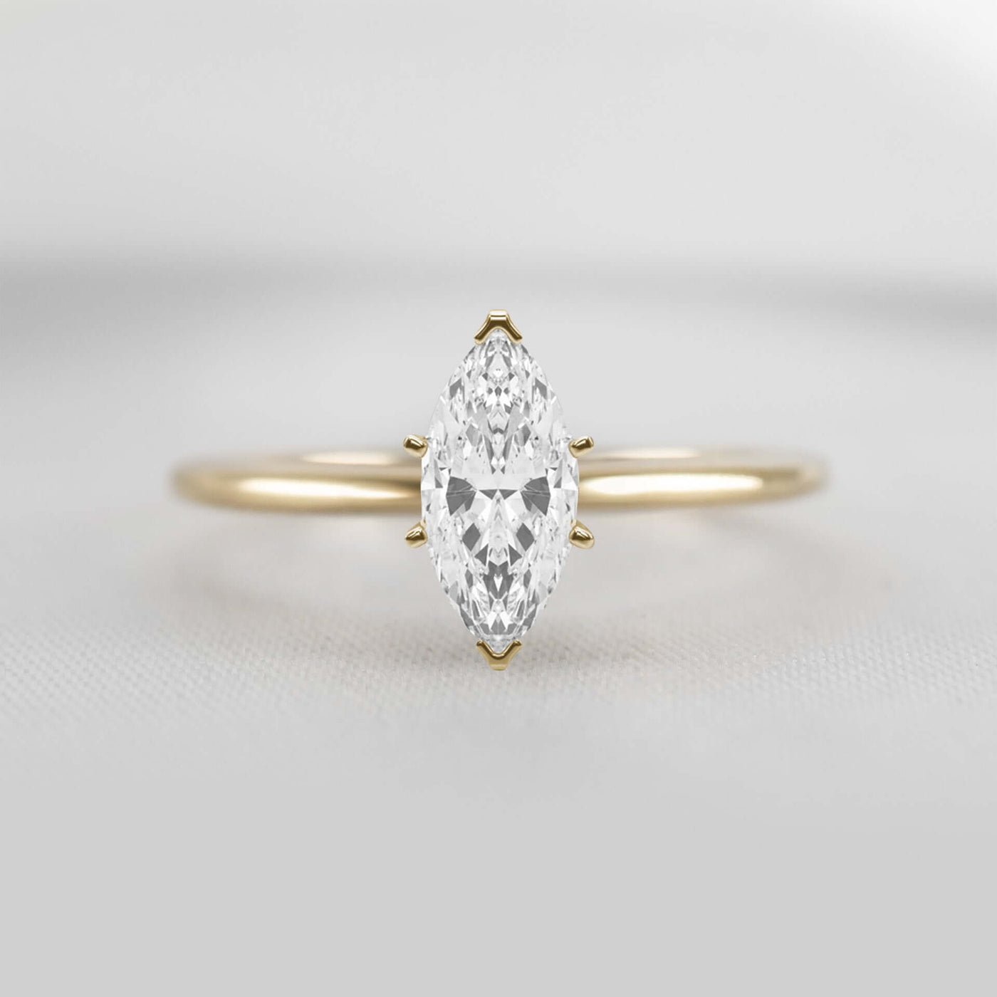 Shown in 1.0 Carat * The Allison Solitaire Engagement Ring | Lisa Robin#shape_marquise