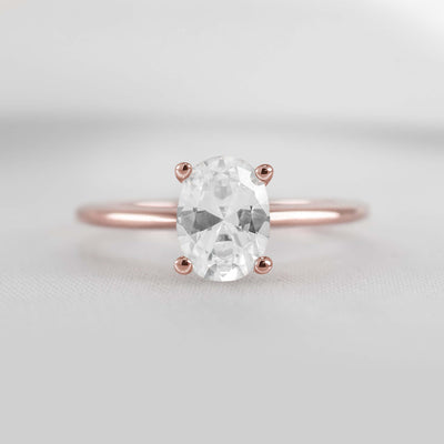 Shown in 1.0 Carat * The Allison Solitaire Engagement Ring | Lisa Robin#shape_oval