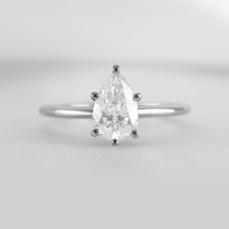 Shown in 1.0 Carat * The Allison Solitaire Engagement Ring | Lisa Robin