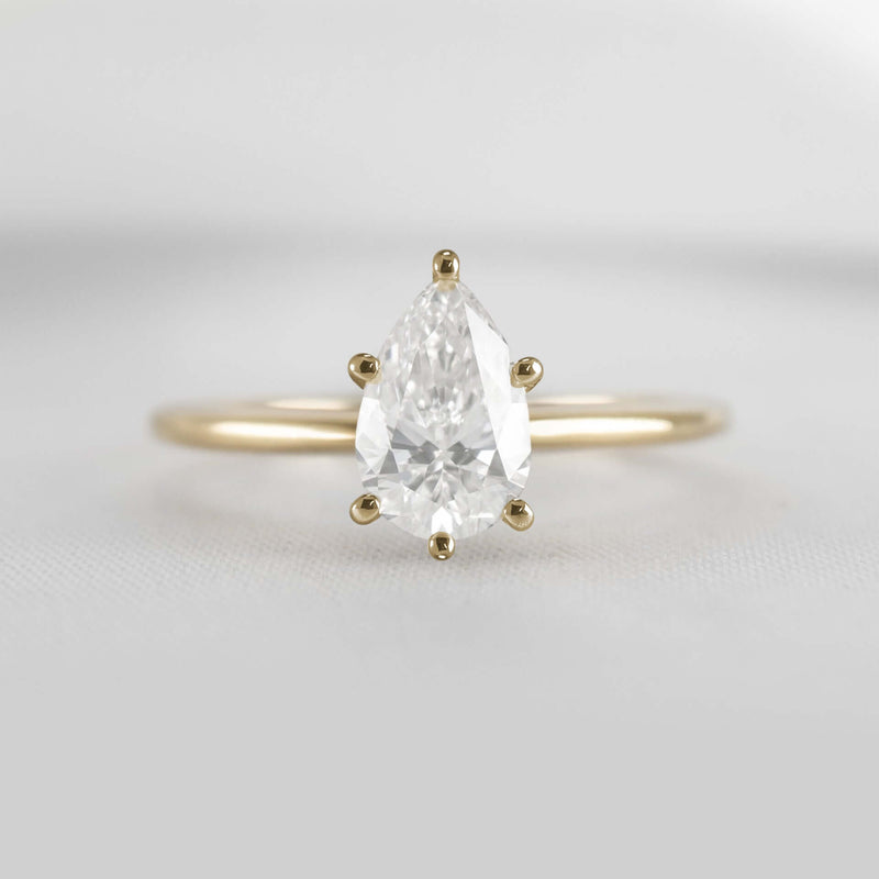 Shown in 1.0 Carat * The Allison Solitaire Engagement Ring | Lisa Robin