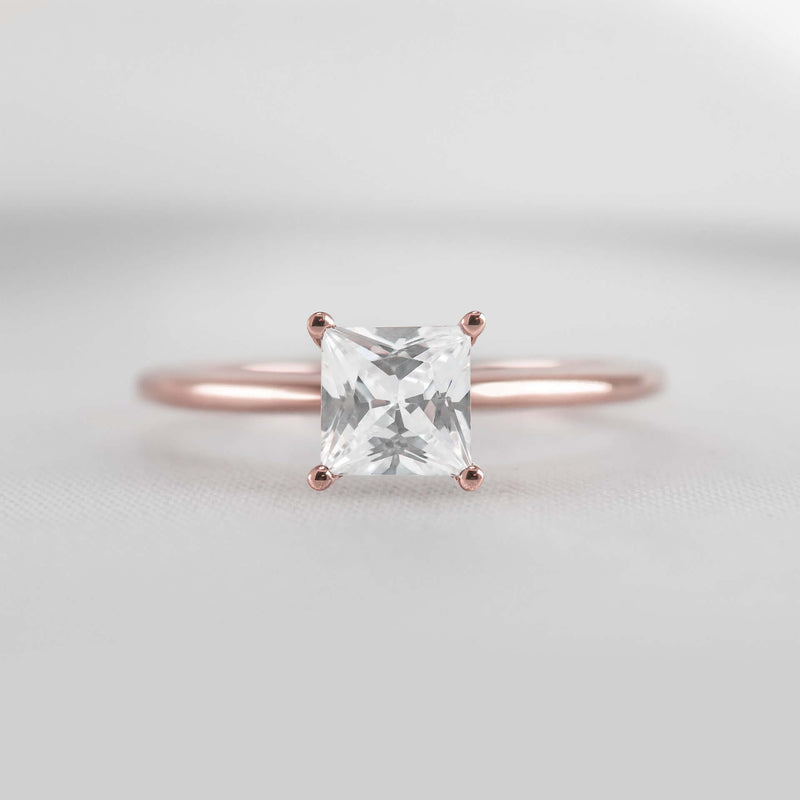 Shown in 1.0 Carat * The Allison Solitaire Engagement Ring | Lisa Robin