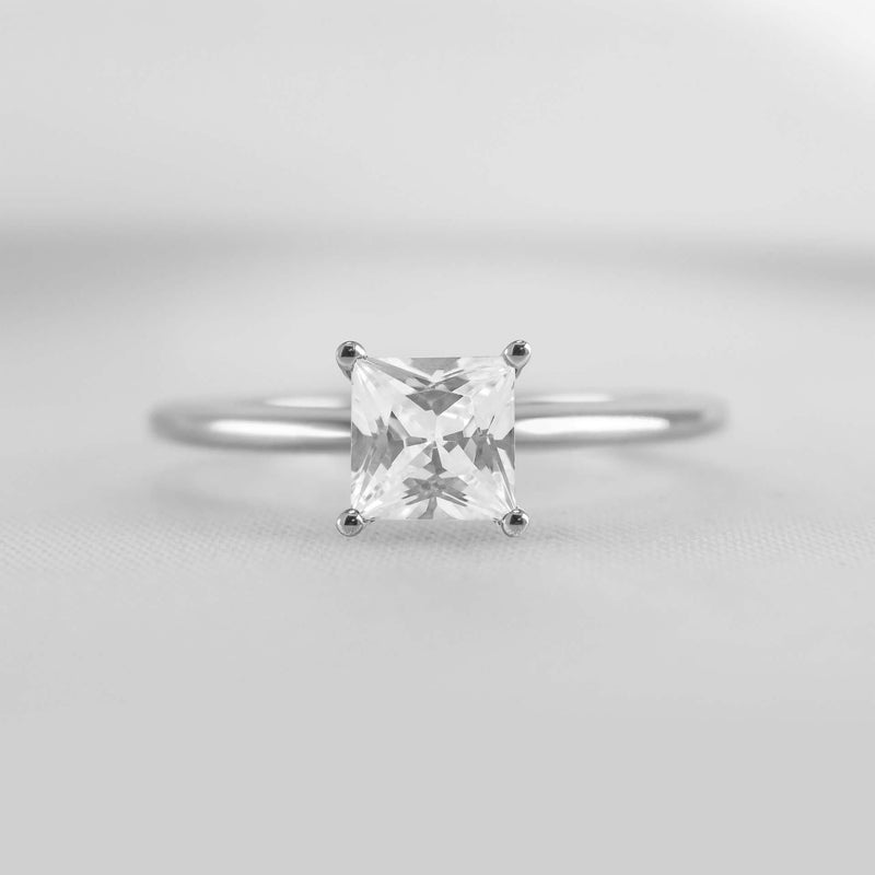 Shown in 1.0 Carat * The Allison Solitaire Engagement Ring | Lisa Robin