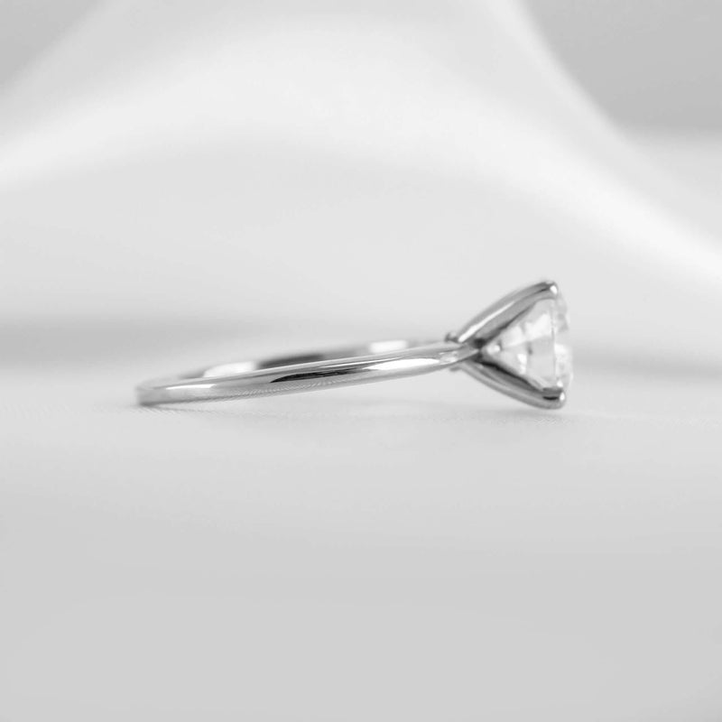 Shown in 1.0 Carat * The Allison Solitaire Engagement Ring | Lisa Robin