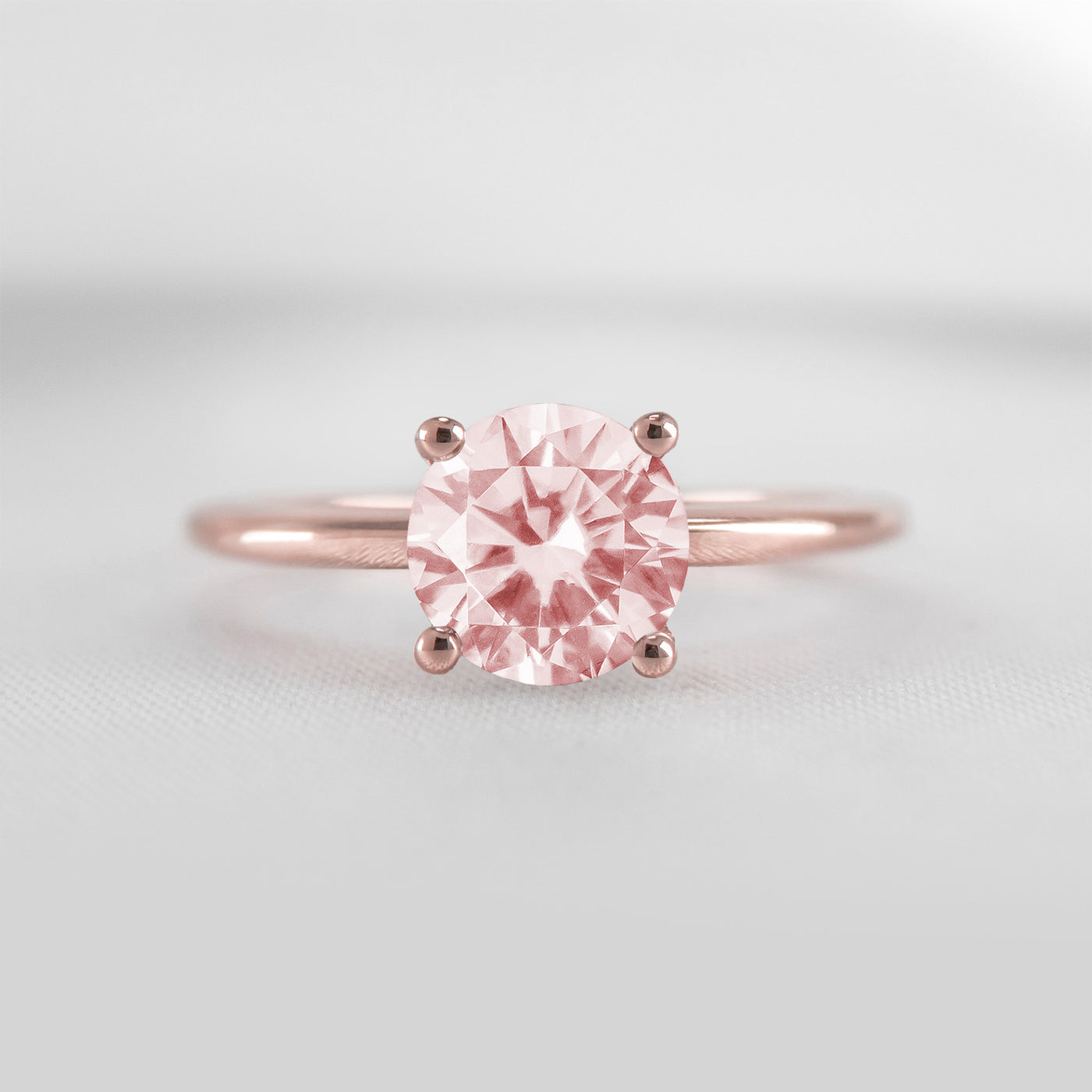The Allison Solitaire Morganite Engagement Ring | Lisa Robin