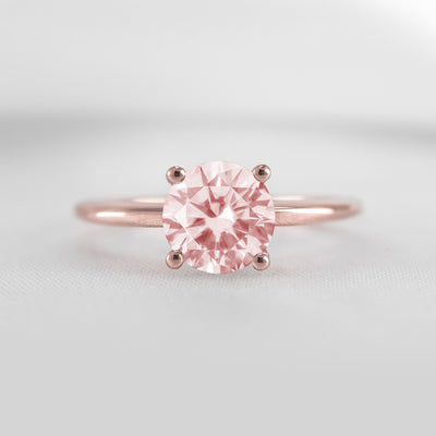 The Allison Solitaire Morganite Engagement Ring | Lisa Robin