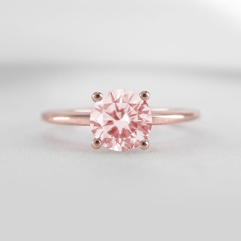 The Allison Solitaire Morganite Engagement Ring | Lisa Robin