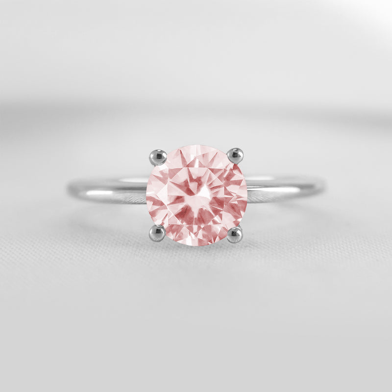 The Allison Solitaire Morganite Engagement Ring | Lisa Robin