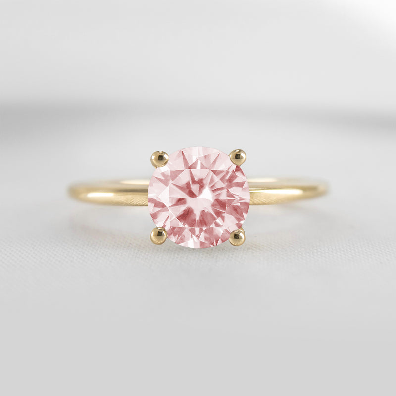 The Allison Solitaire Morganite Engagement Ring | Lisa Robin