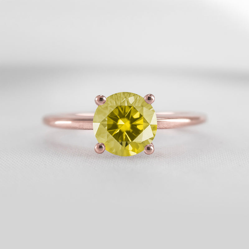 Shown in 1.0 carat Yellow Diamond* The Allison Yellow Diamond Engagement Ring | Lisa Robin