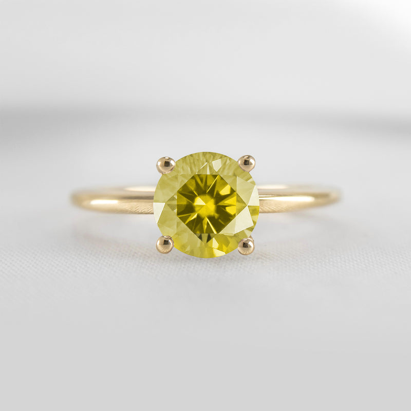 Shown in 1.0 carat Yellow Diamond* The Allison Yellow Diamond Engagement Ring | Lisa Robin