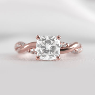 The Amelia Diamond Twist Engagement Ring - Lisa Robin