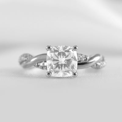 The Amelia Diamond Twist Engagement Ring - Lisa Robin