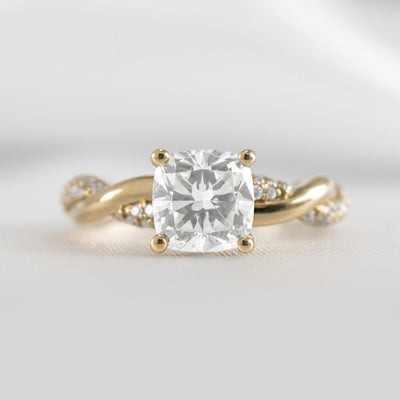 The Amelia Diamond Twist Engagement Ring - Lisa Robin