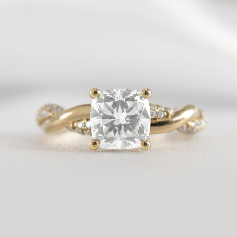 The Amelia Diamond Twist Engagement Ring - Lisa Robin