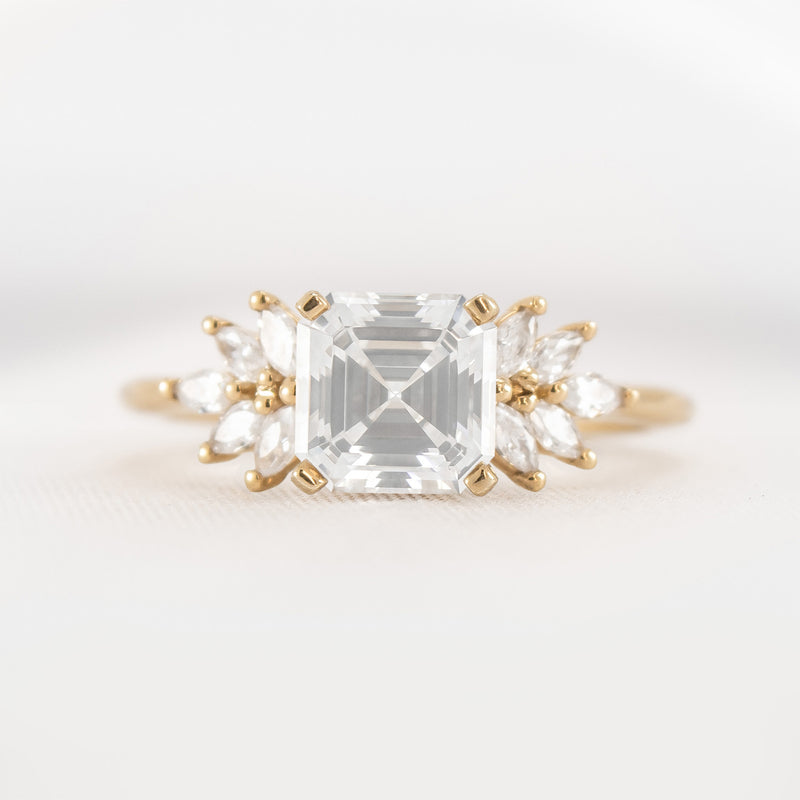 Shown in 1.5 carat * The Anna Diamond Cluster Engagement Ring | Lisa Robin