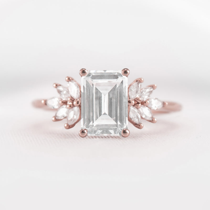 Shown in 1.5 carat * The Anna Diamond Cluster Engagement Ring | Lisa Robin