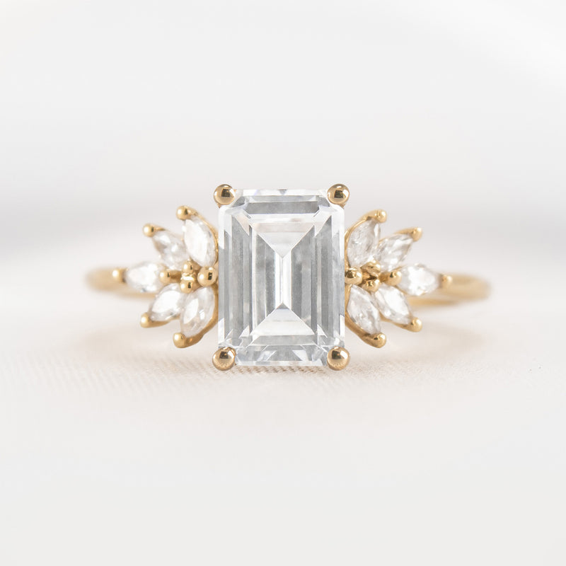 Shown in 1.5 carat * The Anna Diamond Cluster Engagement Ring | Lisa Robin