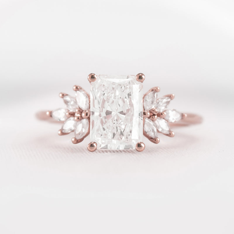 Shown in 1.5 carat * The Anna Diamond Cluster Engagement Ring | Lisa Robin