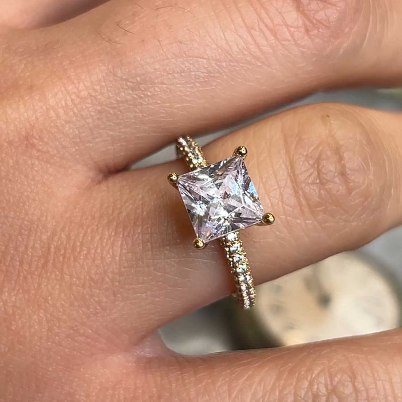 The Ari Pavé Diamond Engagement Ring