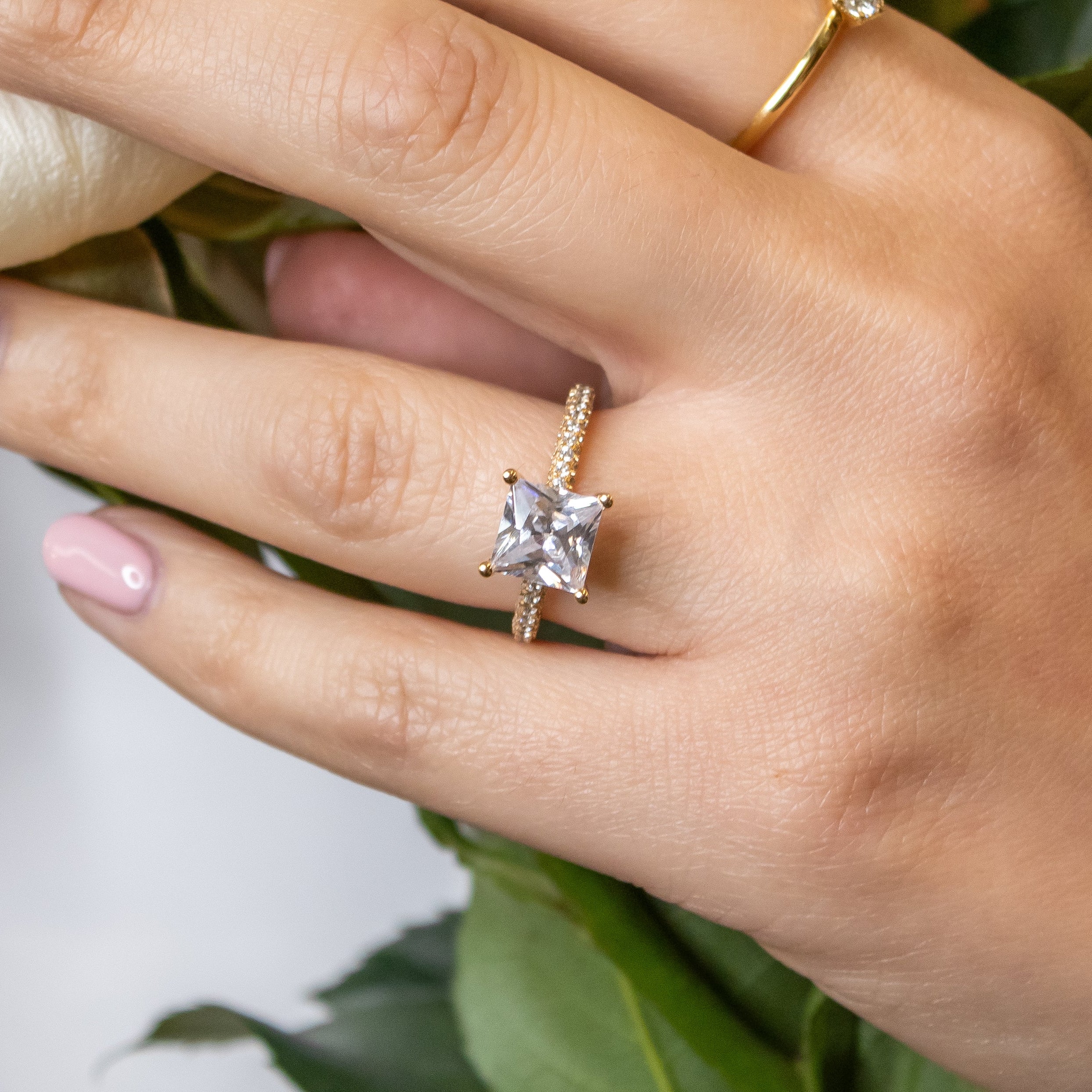 The Ari Pavé Diamond Engagement Ring