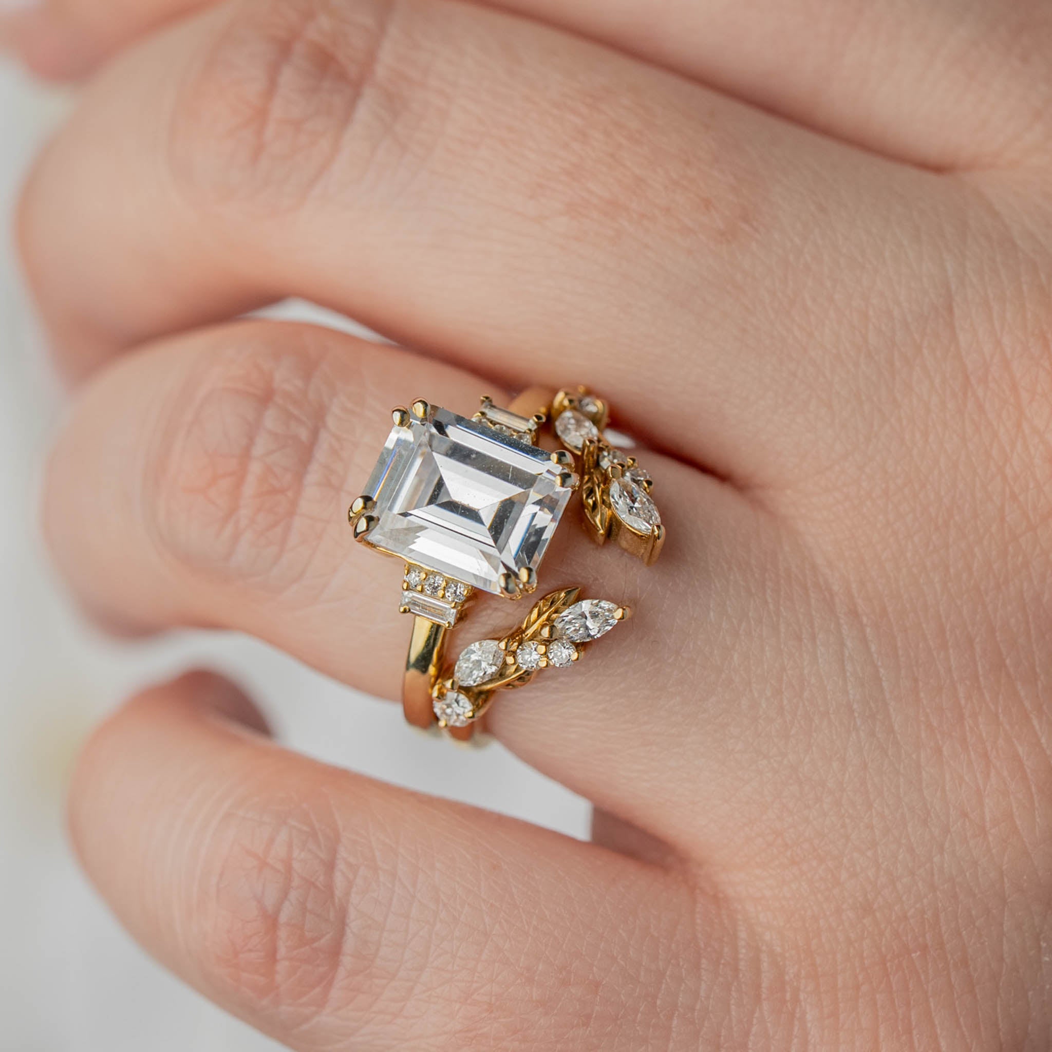 The Aston Art Deco Diamond Engagement Ring