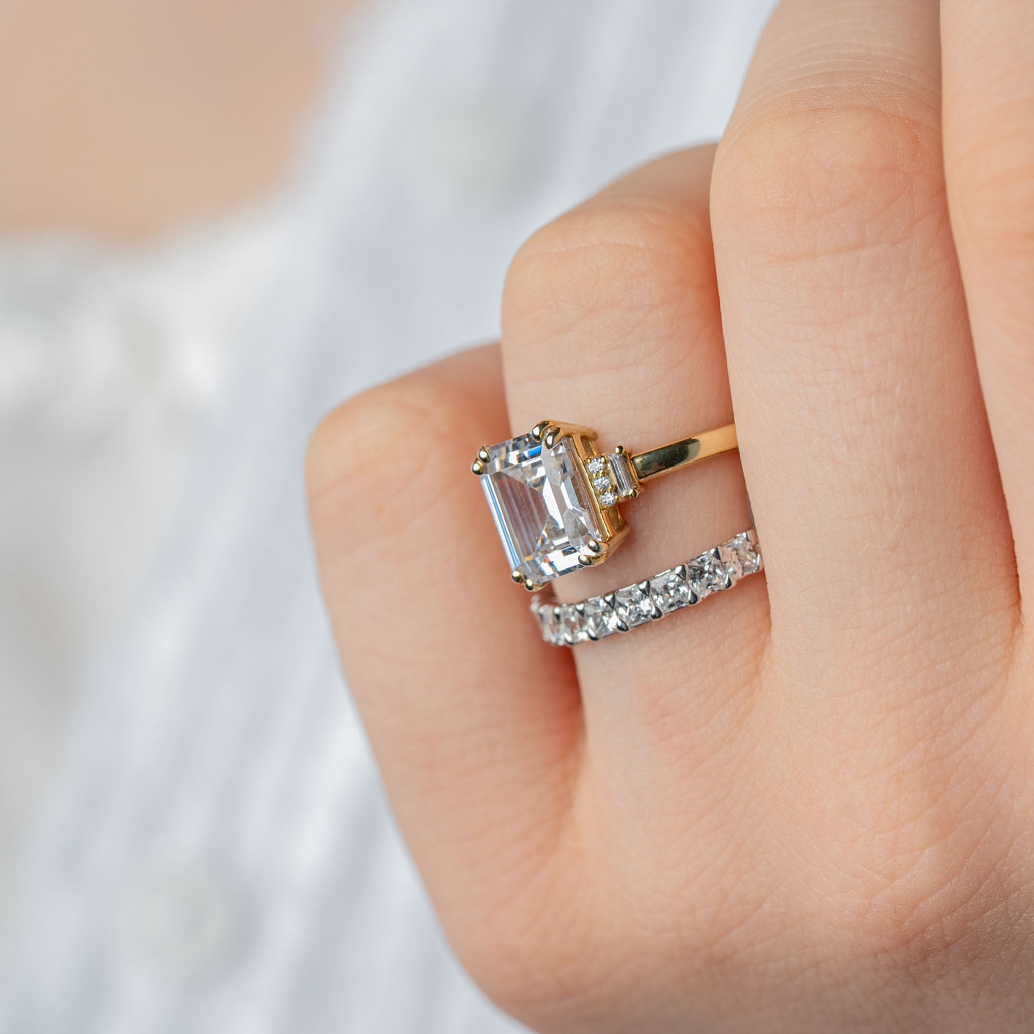 The Aston Art Deco Diamond Engagement Ring