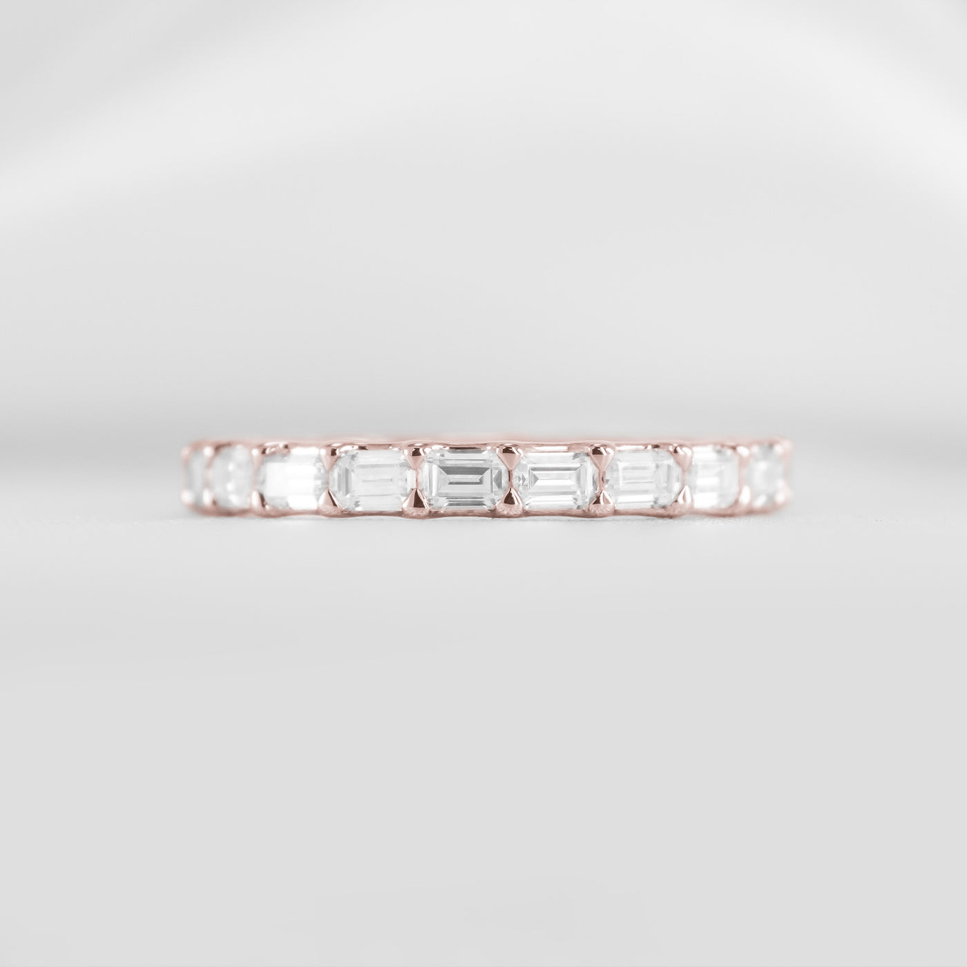 The Avery east west diamond eternity band | Lisa Robin#color_14k-rose-gold