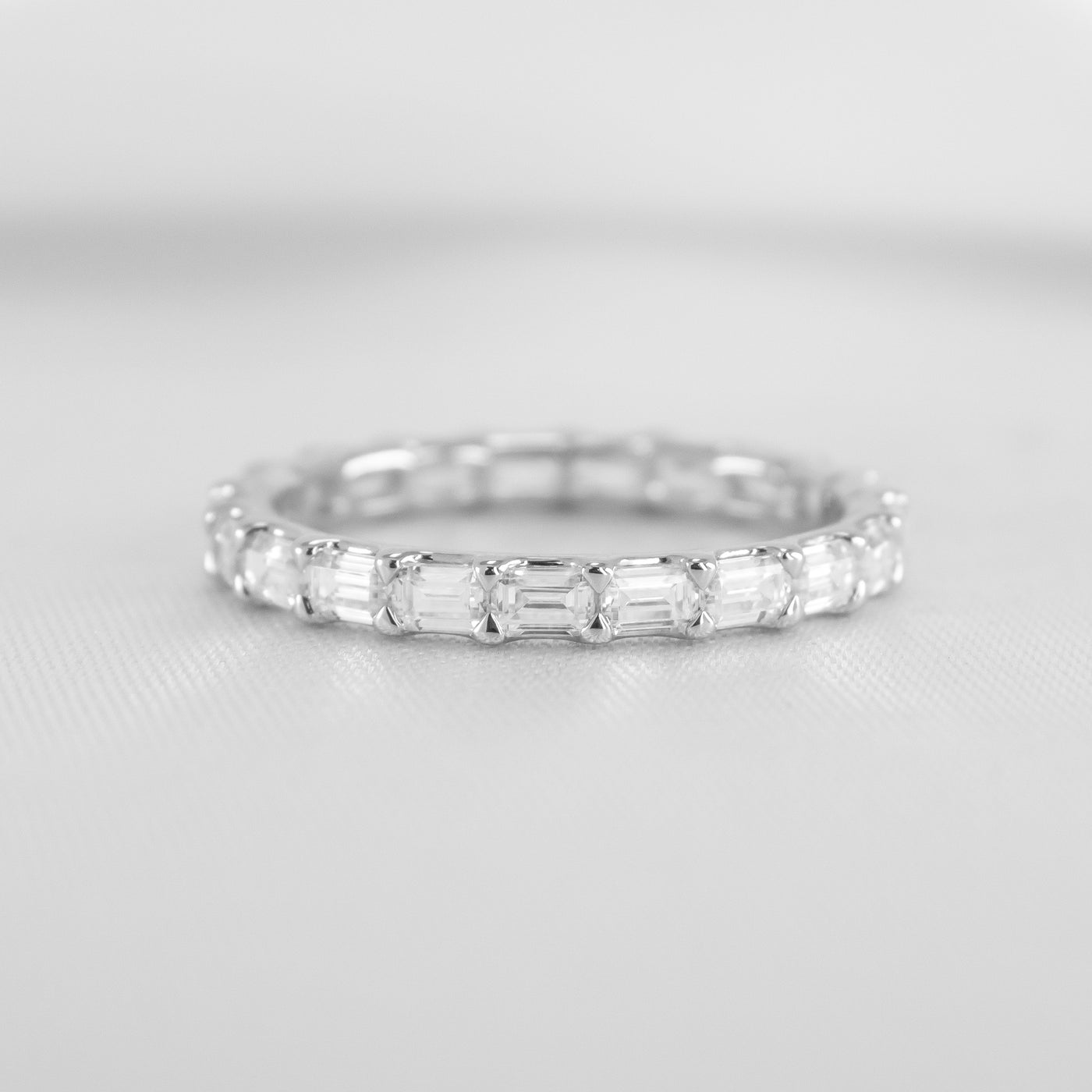 The Avery east west diamond eternity band | Lisa Robin#color_14k-white-gold