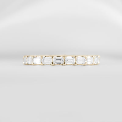 The Avery east west diamond eternity ring | Lisa Robin#color_14k-yellow-gold