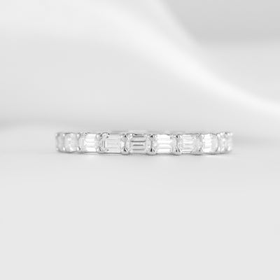 The Avery east west diamond eternity band | Lisa Robin#color_18k-white-gold