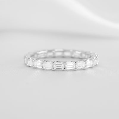 The Avery east west diamond eternity band | Lisa Robin#color_18k-white-gold