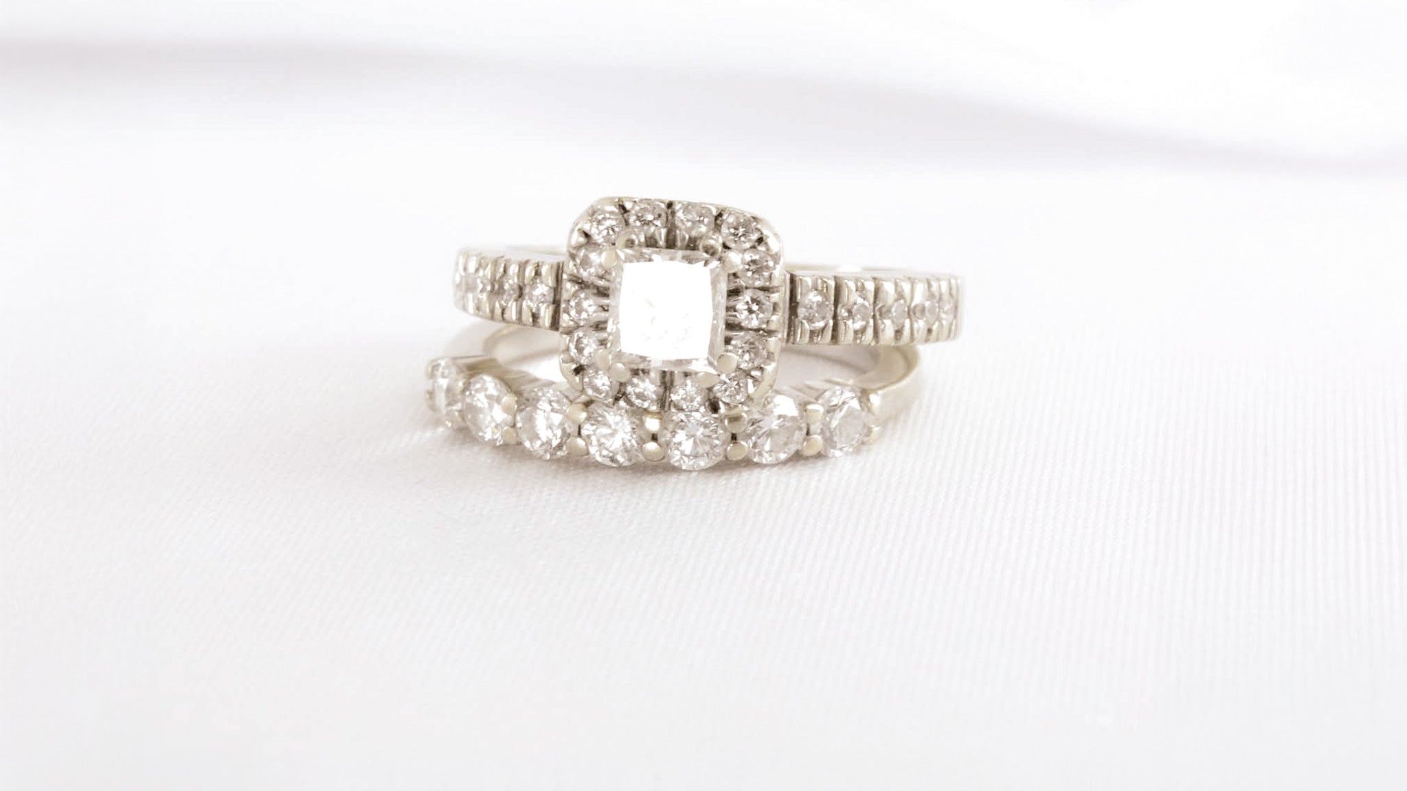 Original wedding set before redesigned by Lisa Robin