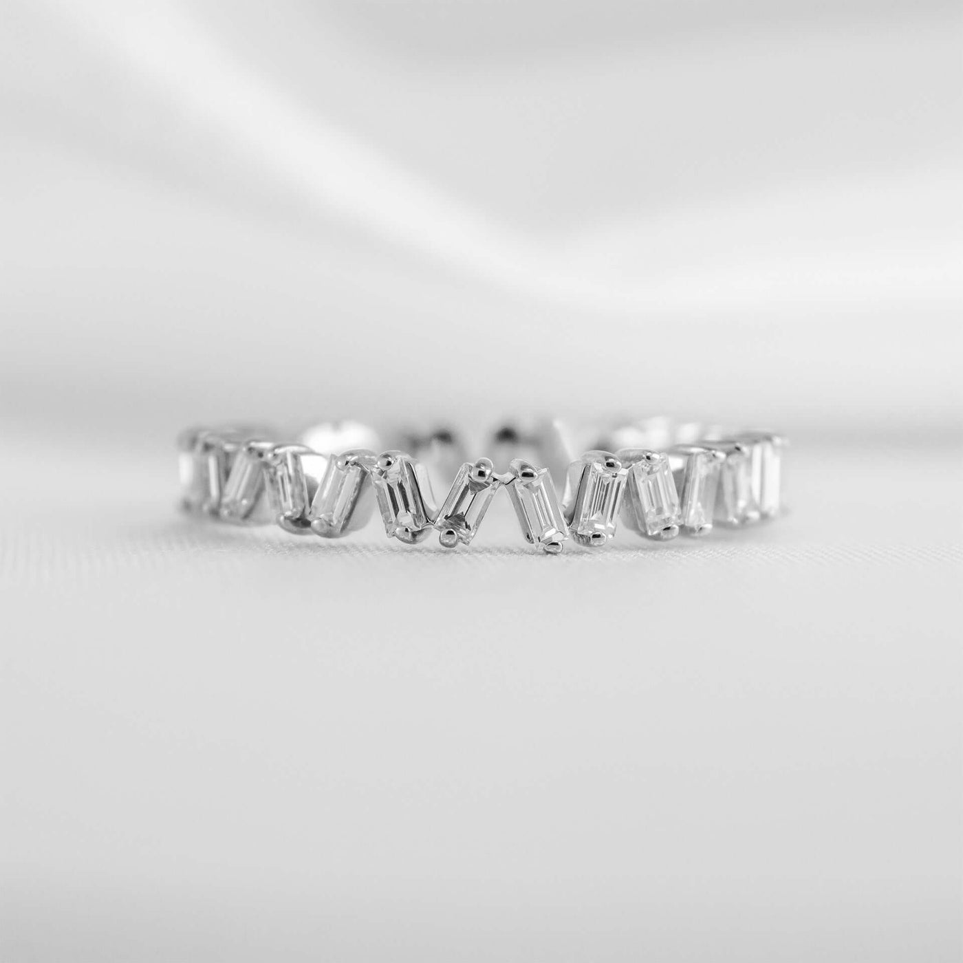 The Blaine Baguette Diamond Eternity Ring | Lisa Robin