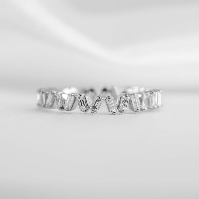 The Blaine Baguette Diamond Eternity Ring - Lisa Robin